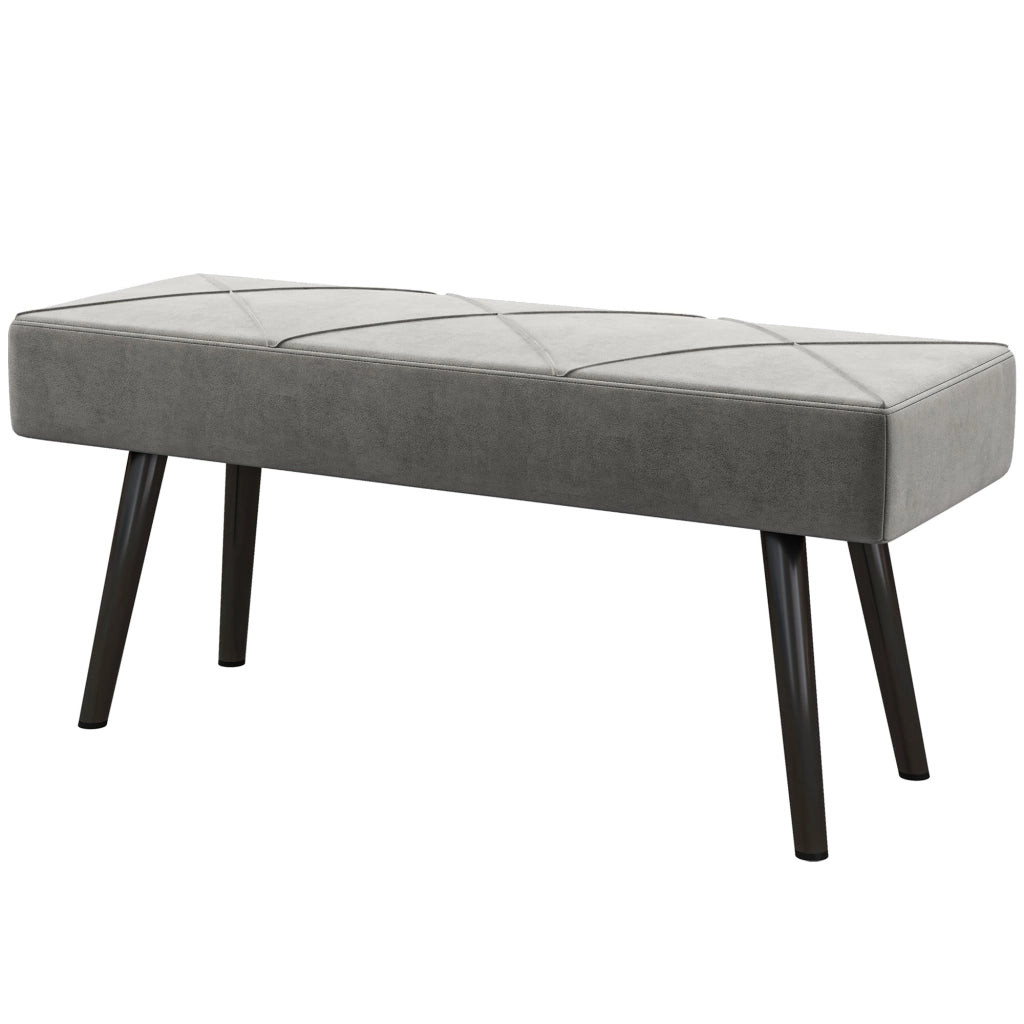 Pouf Piedi Letto Grigio ¨C zephmum ¨C 100x36x45 cm