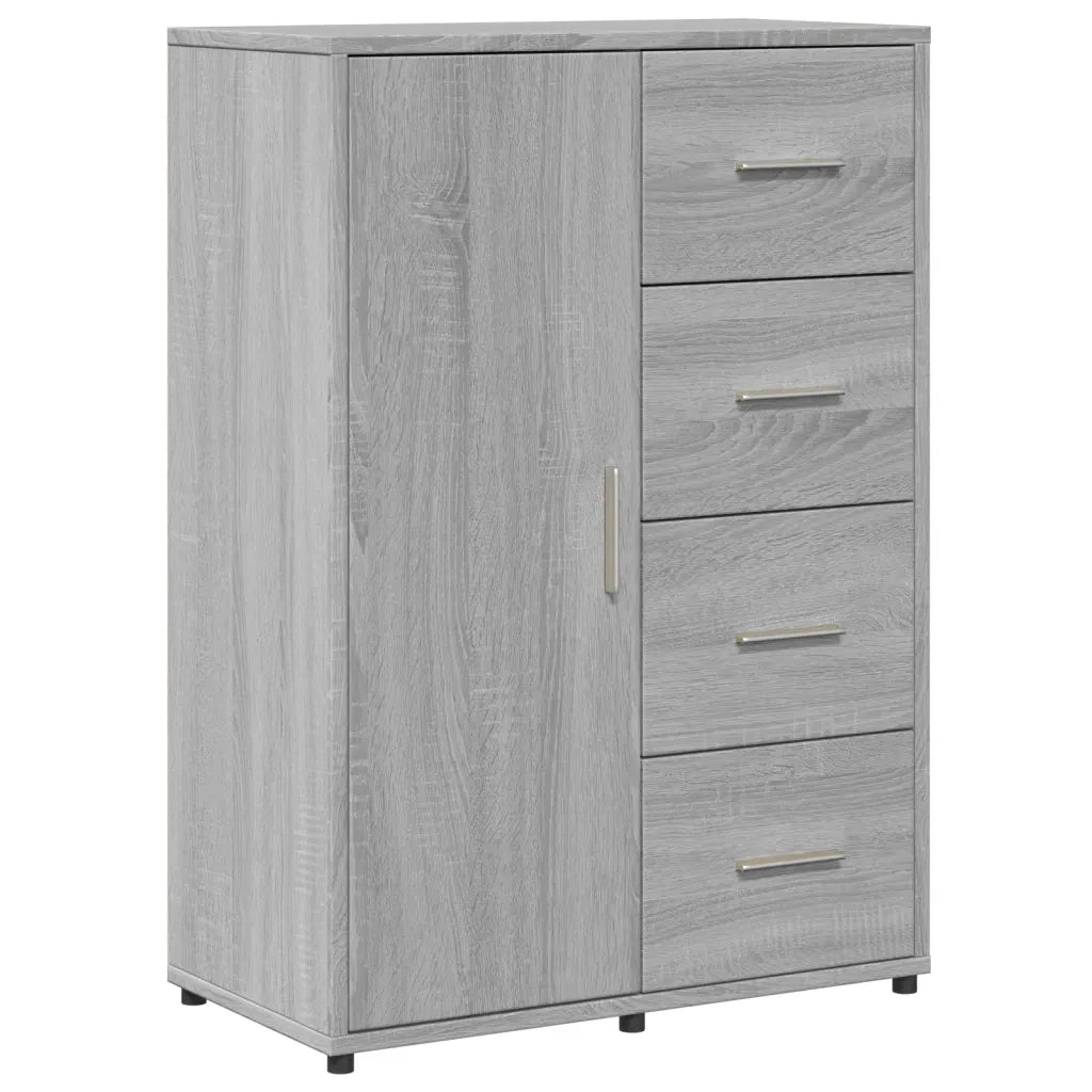 Credenza Grigio Sonoma 60x31x84 cm in Legno Multistrato 840511