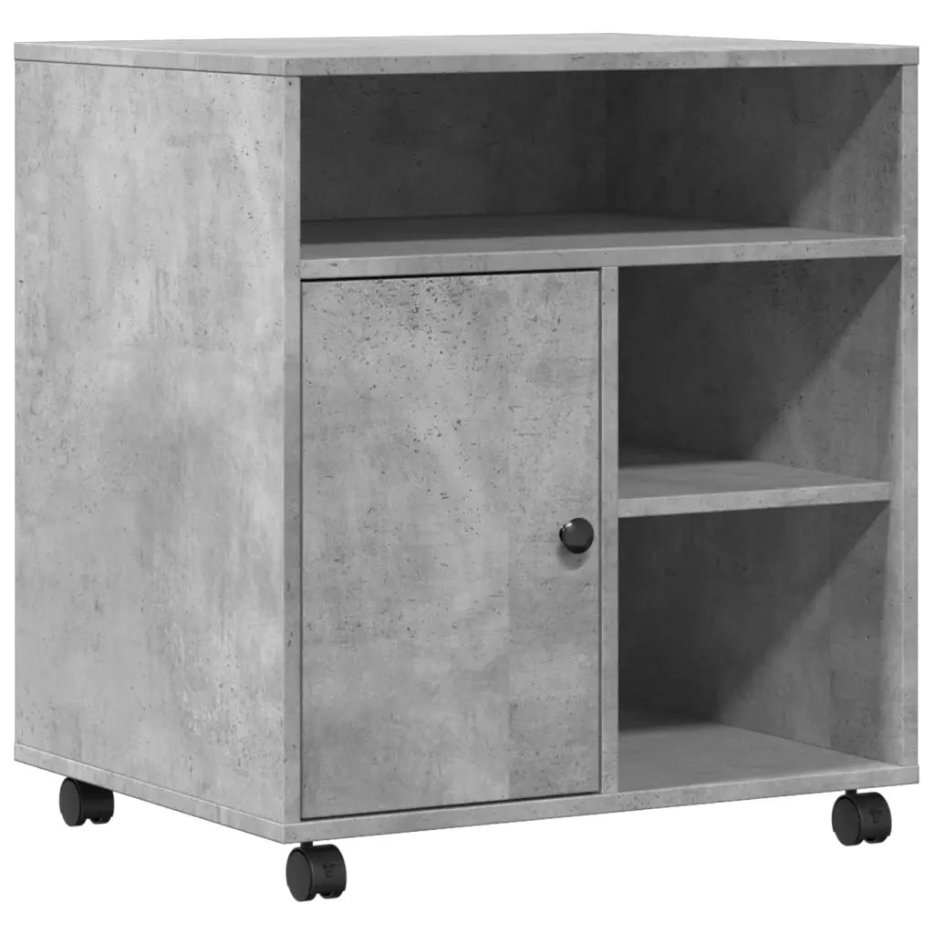 Supporto per Stampante con Ruote Grigio Cemento 60x50x67 cm CFW8651684