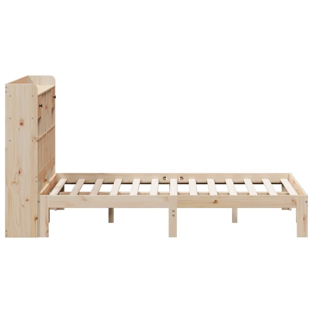vidaXL Letto Libreria senza Materasso 140x200 cm in Legno di Pino