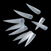 Trade Shop - 36 Tips Tip Bianco Lunghe Punta Per Mani Ricostruzione Unghie Nail Art Gel -