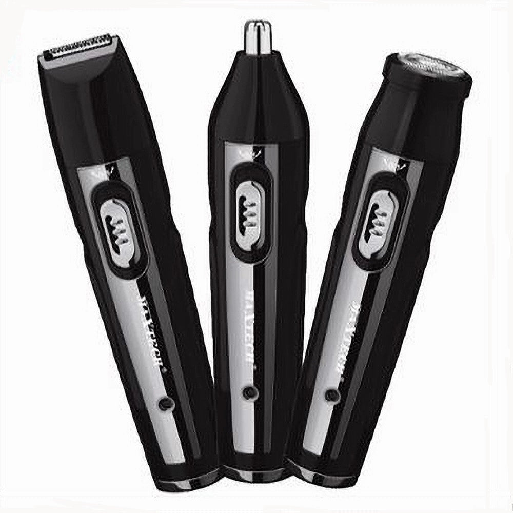 Trade Shop - Rasoio Rifinitore Trimmer Per Peli Naso Orecchie Sopracciglia 3x1 Rif-na012 -