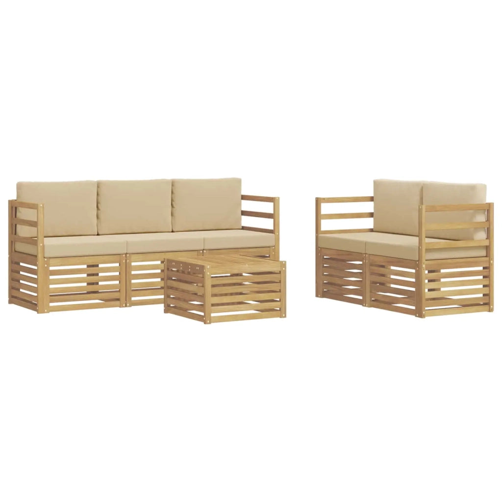Set divani Legno di Acacia Massello 3391378