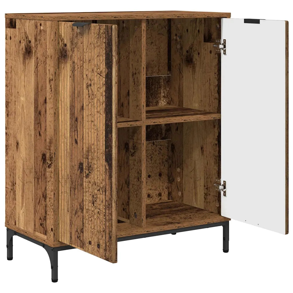 Credenza | Madia | Buffet da pranzo | Armadio da pranzo Legno vecchio 69,5 x 33 x 82 cm Legno multistrato
