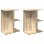 Set di 2 Comodini | Armadio da Notte | Mobiletto da notte Rovere Sonoma 46,5x29x61 cm in Legno Multistrato