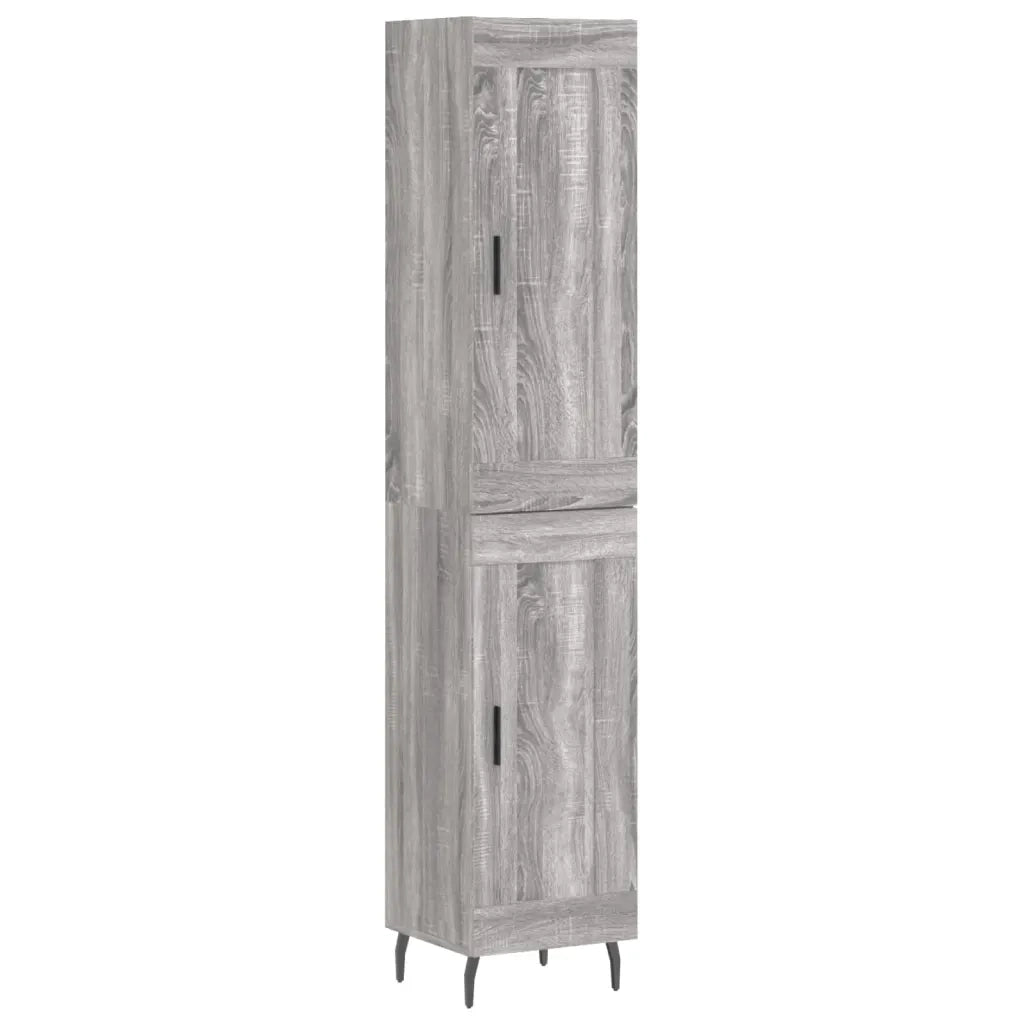 Credenza Grigio Sonoma 34,5x34x180 cm in Legno Multistratocod mxl 101920