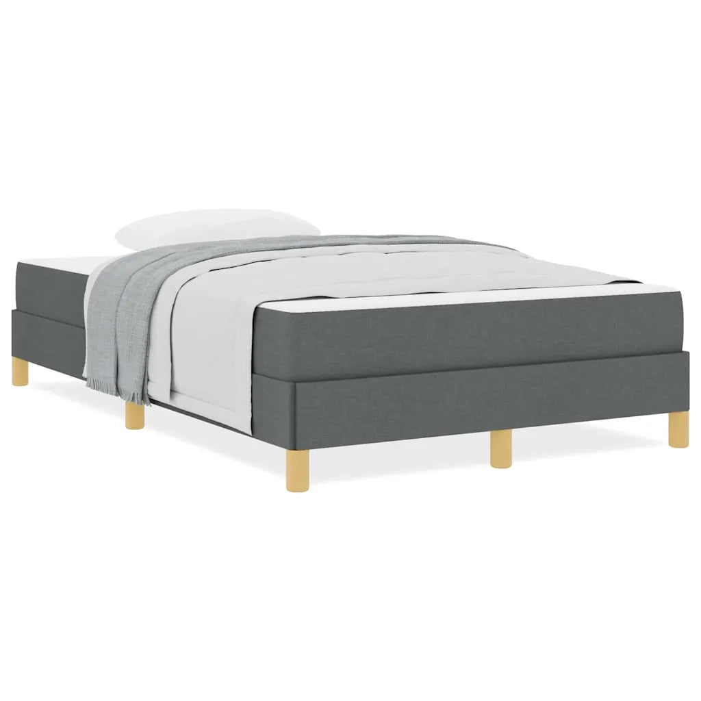 vidaXL Letto a molle Grigio scuro e Marrone 120 x 200 cm