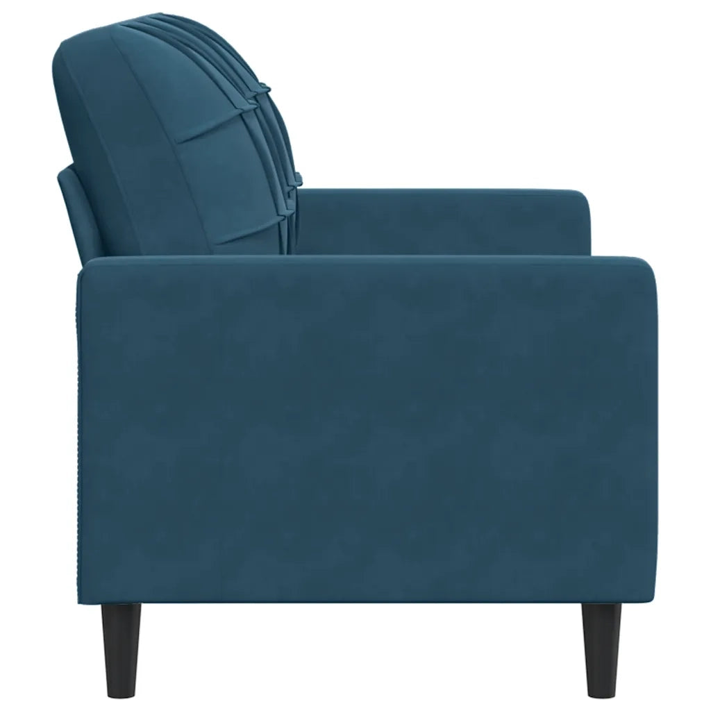 Divano a 2 Posti Blu 120 cm in Velluto 4007623