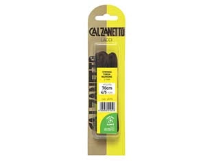 LACCIO SCARPA TONDO MARRONE CM.70- - in blister da 2 paia - 12 blister EBANO