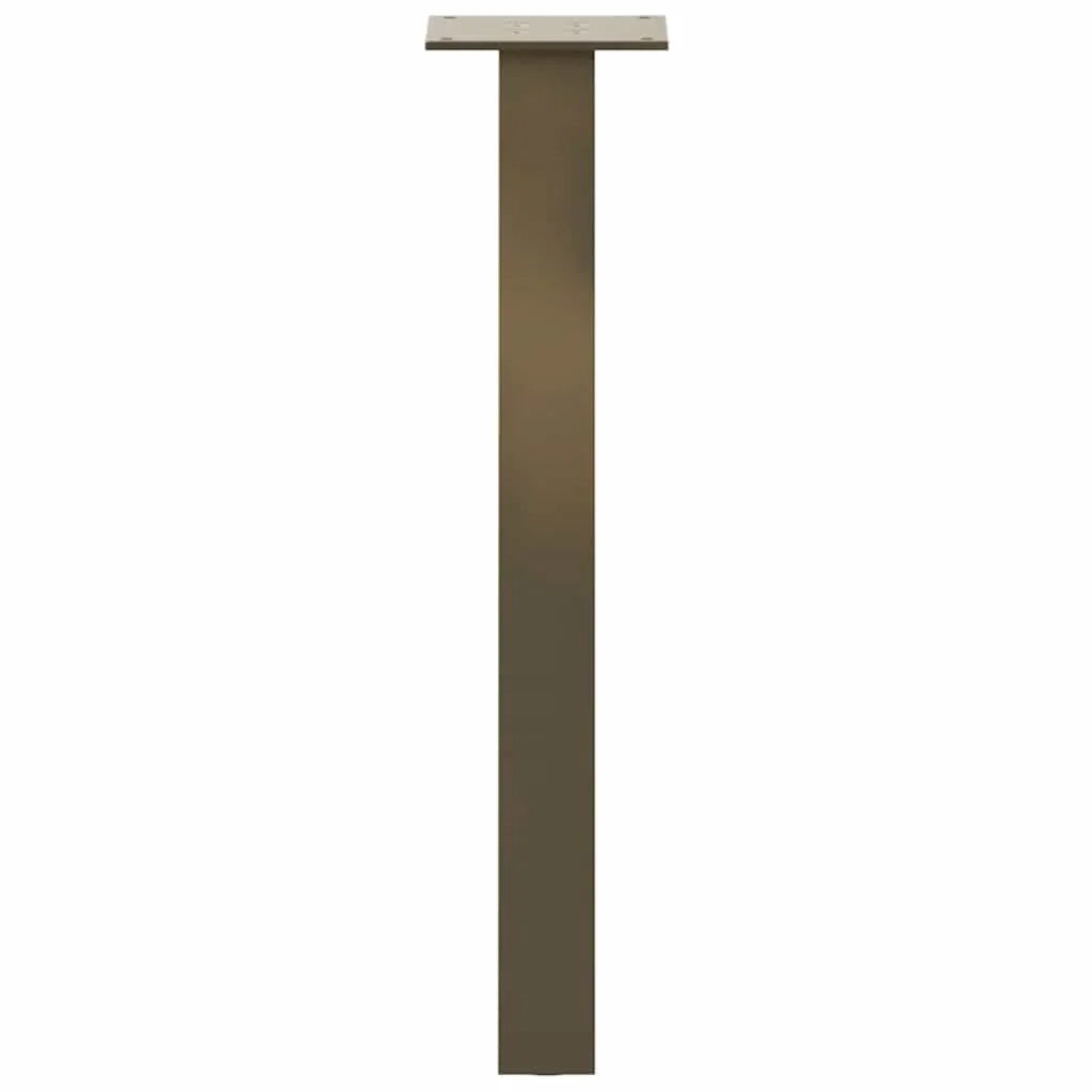 Set di 4 gambe per tavolino da caffè moderno geometrico da 30 cm con piedini in gomma in acciaio naturale 02_0056784