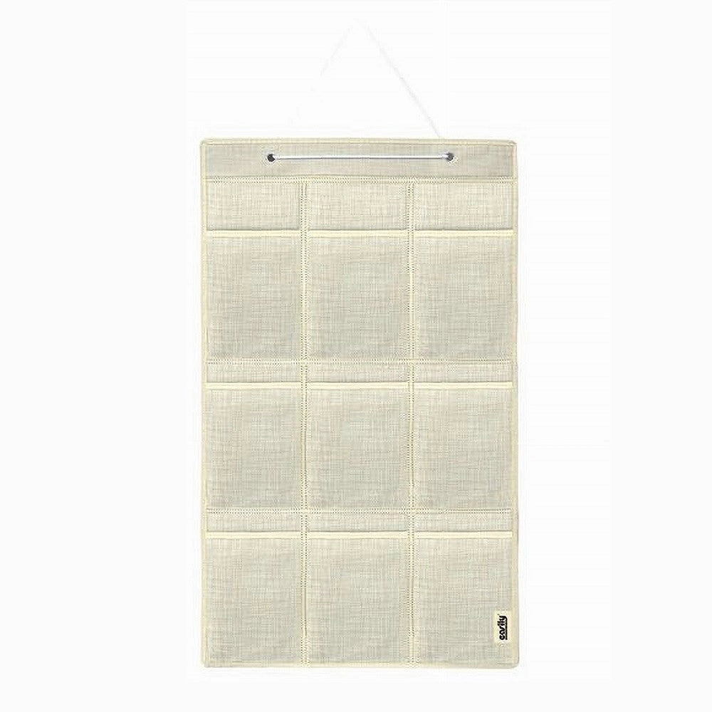 Trade Shop - Portaoggetti Organizer A Sospensione 9 Tasche Tessuto Bagno Camera 45x78cm 69715 -