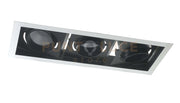 INCASSO LED APOLLO NERO 90W 8700LM 3000K ORIENTABILE 51,3X18,8X7,7CM