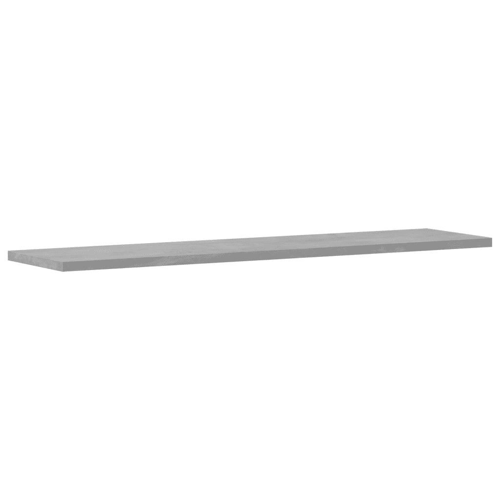 Ripiani per Libreria 4pz Grigio Cemento 80x20x1,5cm Multistrato 805306