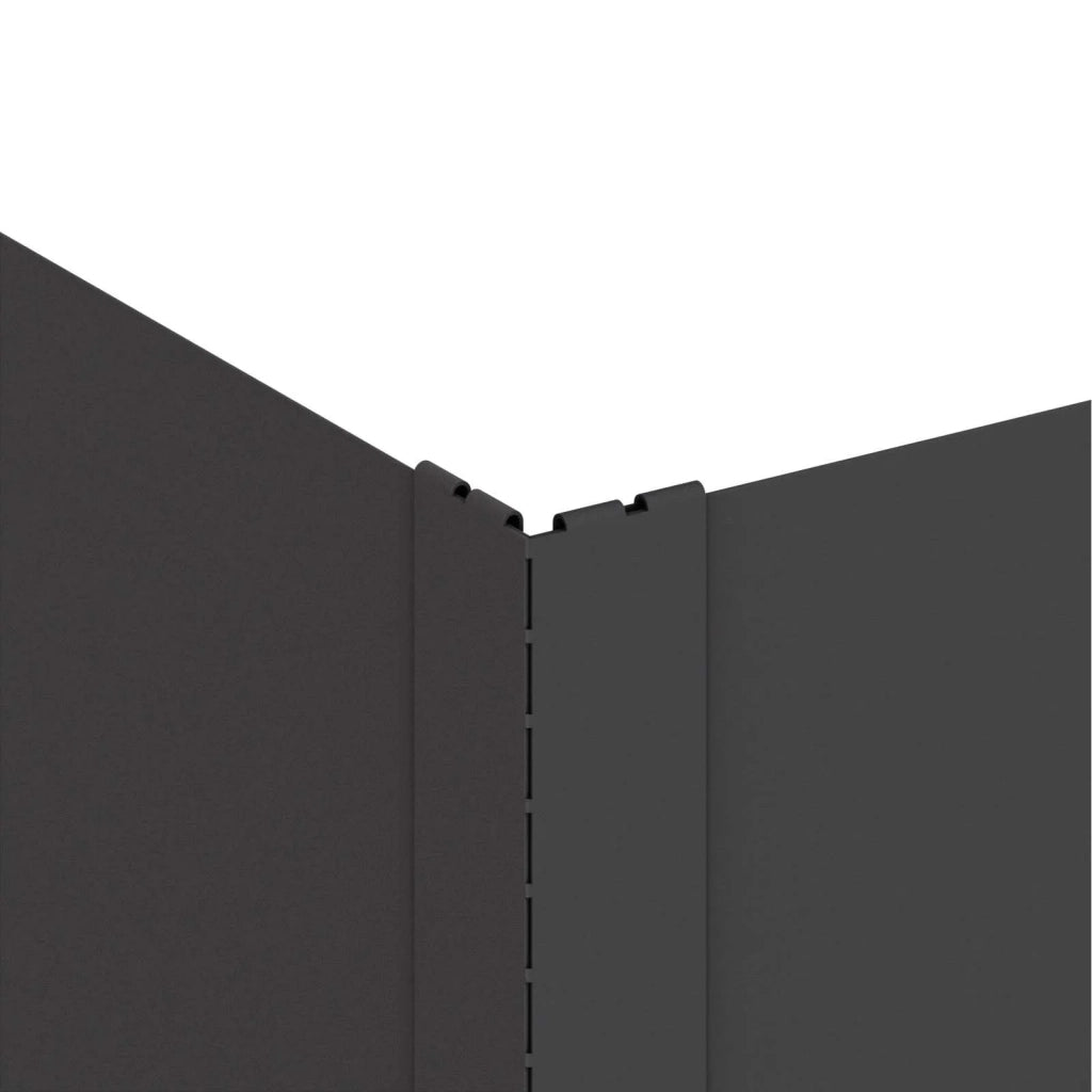 Bordura per Prato 100 x 100 x 35 cm Acciaio Nero 8008973