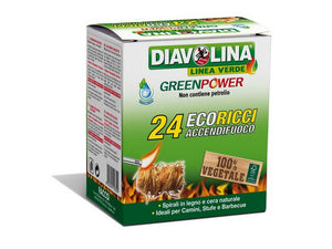 accendifuoco green power eco-ricci 24 accensioni cod:ferx.vit49476