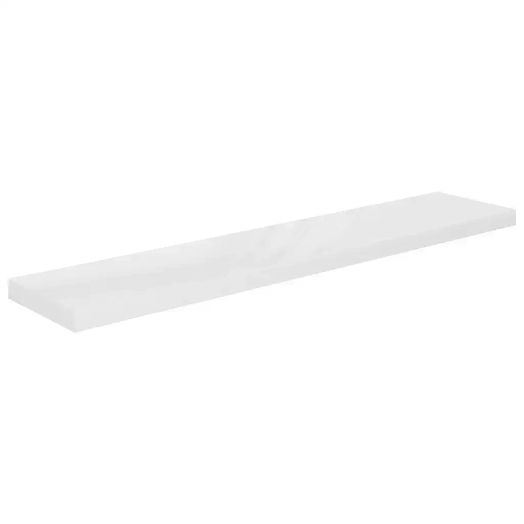 Scaffale a Parete Bianco Lucido 120x23,5x3,8 cm in MDF cod mxl 33651