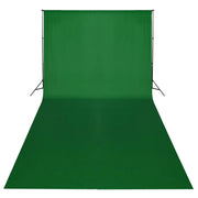 Set Studio Fotografico Fondale Verde 600x300 cm e Luci 160178