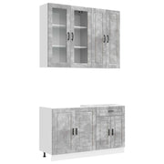 Unità Cucina PORTO 4 pcs Grigio Cemento Legno ingegnerizzato 3438348