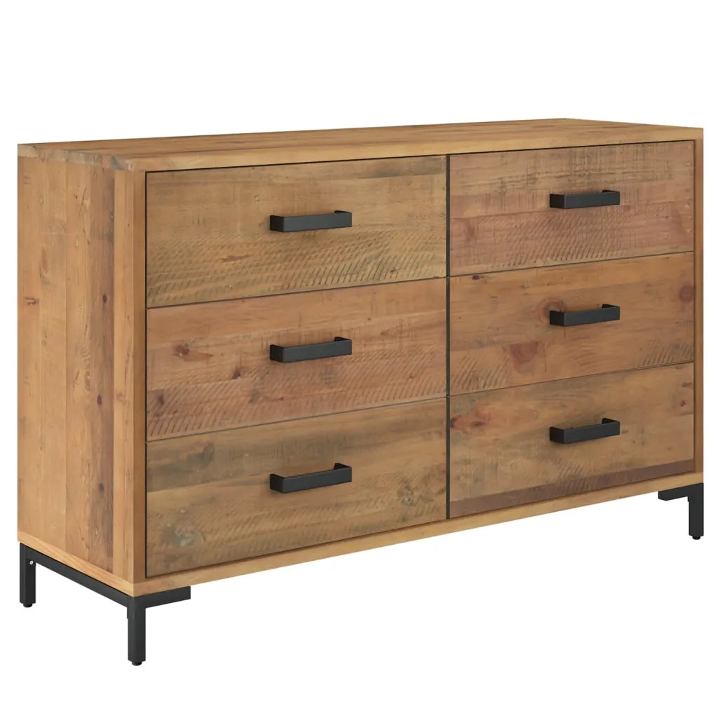 Credenza Marrone 110x35x70 cm in Legno Massello di Pino 349921
