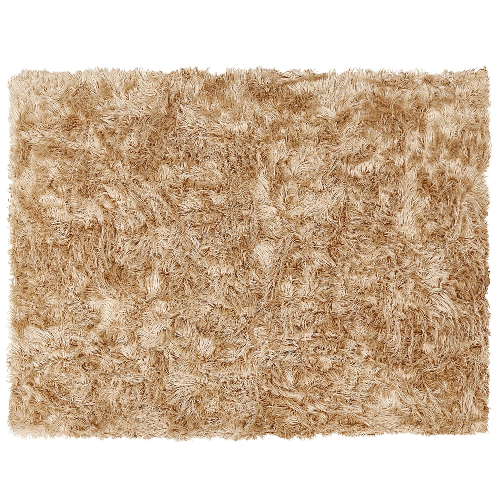Coperta in morbida pelliccia sintetica marrone chiaro 150 x 200 cm camera da letto salotto soggiorno