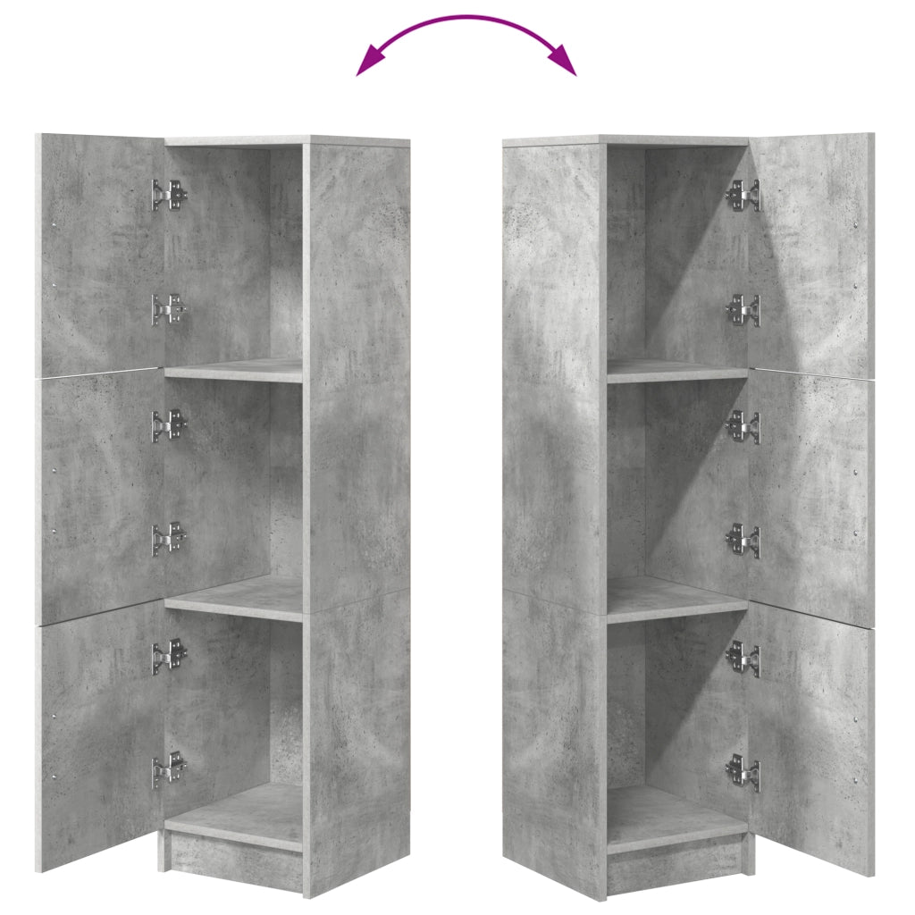 Credenza Grigia Cemento Grigio Truciolare Grande Credenza