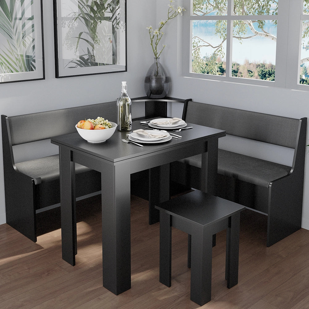 Vicco Panca ad angolo Nero 41.5 x 106.6 cm