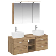 Set di mobili per il bagno 4 pcs Rovere Artigianale 3406902