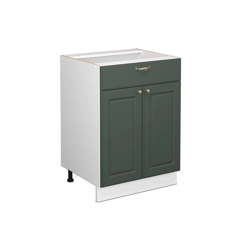 Vicco Cassettiera da bagno Verde-oro Country House 60 x 82 cm con cassetto, senza piano di lavoro