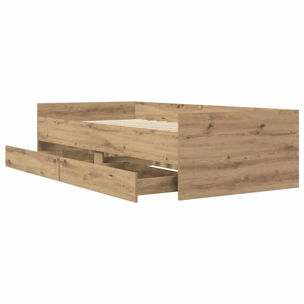 Struttura del letto Rovere artigianale 100 x 200 cm