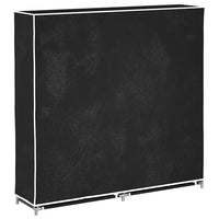 Scarpiera in Tessuto Richiudibile 115 x 28 x 110 cm Nera  cod mxl 53228
