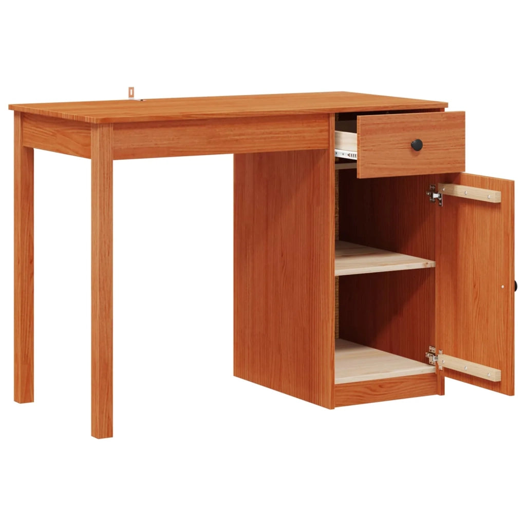 Scrivania Marrone Cera 100 x 50 x 74 cm Legno di pino massiccio 8006902