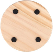 Impianti di Sostegno in Legno Ronde - Set da 20 pezzi - Diametro 10 cm - Mattonelle Antiscivolo - Per Progetti di Fai da Te - Legno Naturale - Piatti in Legno