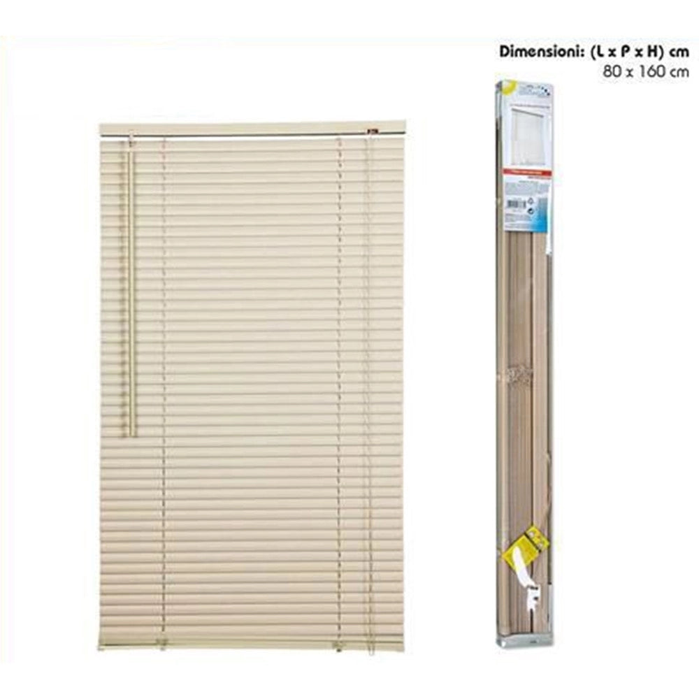 Trade Shop - Tenda Veneziana Beige In Pvc 80x160cm Per Portafinestra Finestra Parasole Tpl38 037871 -