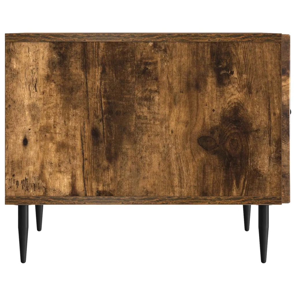 Tavolino da salotto | Tavolino da caff¨¨ | Tavolino da Soggiorno con cassetto Rovere Fumo 49 x 50 x 40 cm