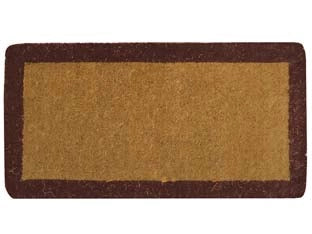 ZERBINO IMPERIALE A FASCIA MARRONE SPESSORE MM.38  cm.35x70, spessore mm.38