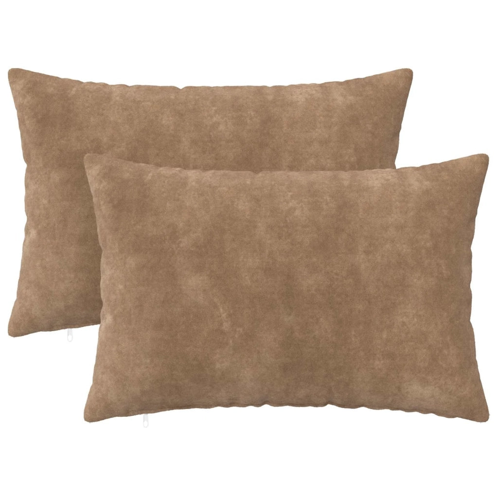 Federa 2 pcs HEERLEN Tortora 50 x 70 cm Fleece in microfibra 911369