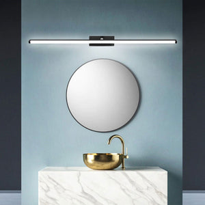 Lampada Da Parete Da Bagno Led Sopra Specchio 20w 100cm APP375-1W Nero