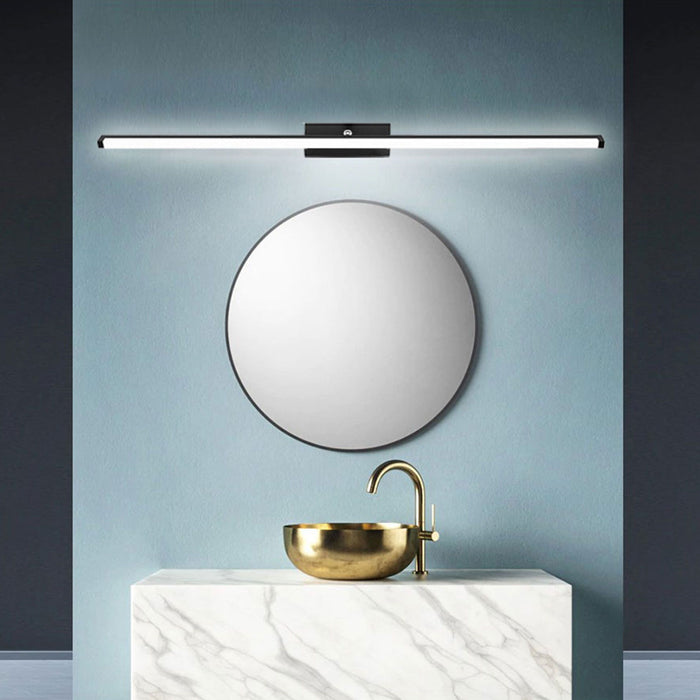 Lampada Da Parete Da Bagno Led Sopra Specchio 20w 100cm APP375-1W Nero
