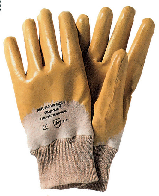 pl guanti nitrile giallo con dorso aerato e polso in maglia tg. 8 cod:ferx.90281