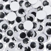 Occhi in PVC autoadesivi neri e bianchi 30 mm - 40 pezzi per Scrapbooking e artigianato
