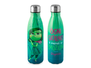 Bottiglia termica inside out disgusto in acciaio inox 18/10 decorata lt 0.5