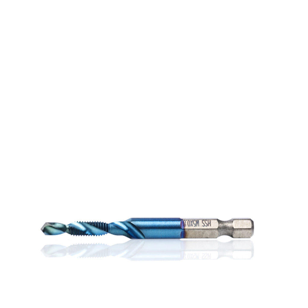 Set di Punte Maschiatrici M3-M8 – Acciaio HSS di Alta Qualità | 6 Pezzi, Attacco 1/4" | Per Metallo, Legno, Plastica