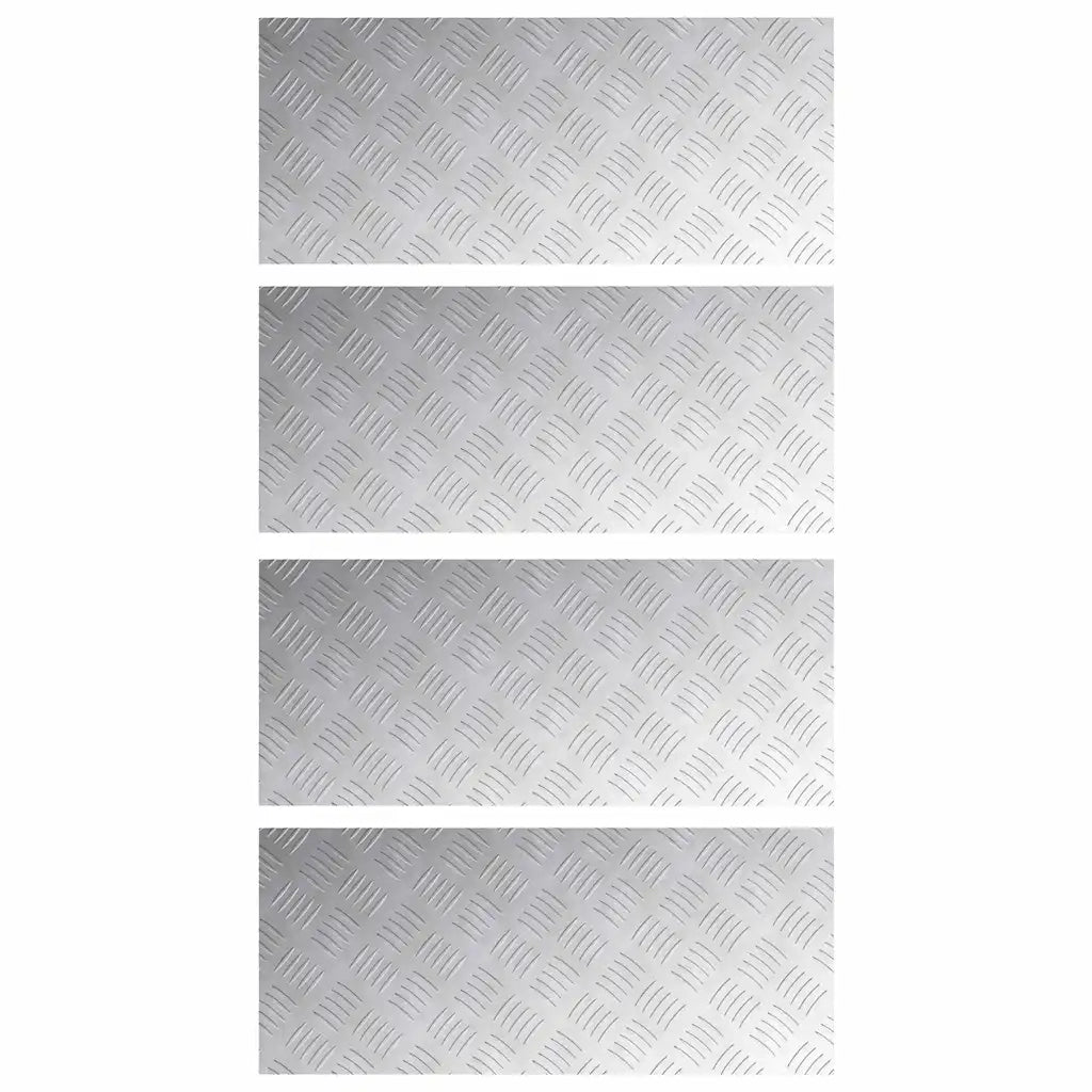 Gradini per Scale 4 pcs Argento 70 x 30 cm Alluminio 4104302