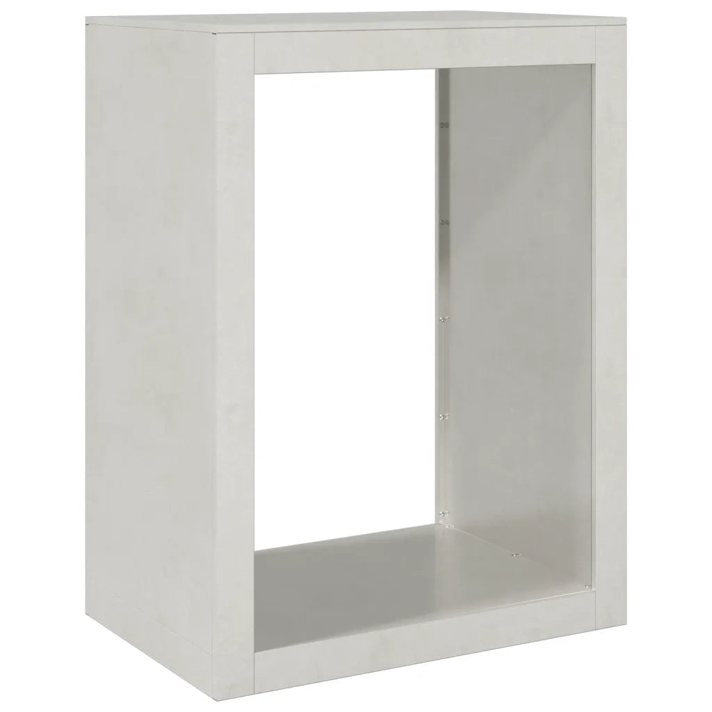Rastrelliera per Legna da Ardere-Portalegna 60x40x80 cm in Acciaio Inox