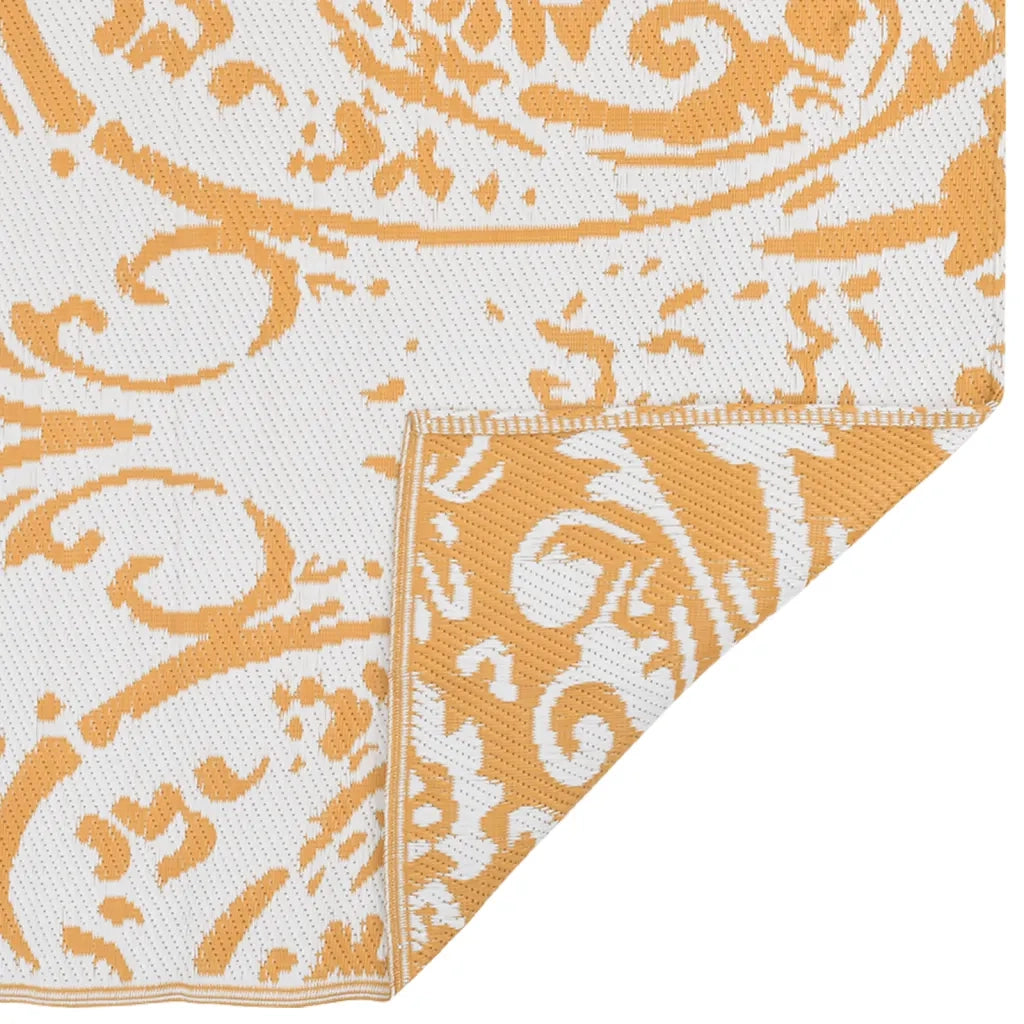 Tappeto da Esterni ARAKIL Arancione e Bianco 190x290 cm in PP 310463