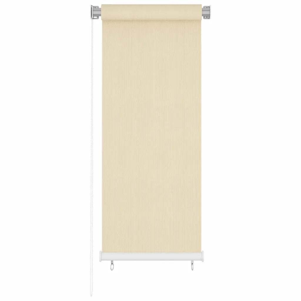 Tenda a Rullo per Esterni color crema 65(L)x140(A) cm HDPE 312601
