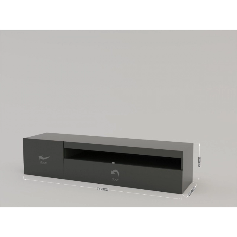 Mobile Porta TV Daiquiri – 155cm – Antracite Lucido