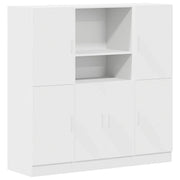 Set di Armadio pensile | Mobili da Cucina 3 pz Bianco in Truciolato