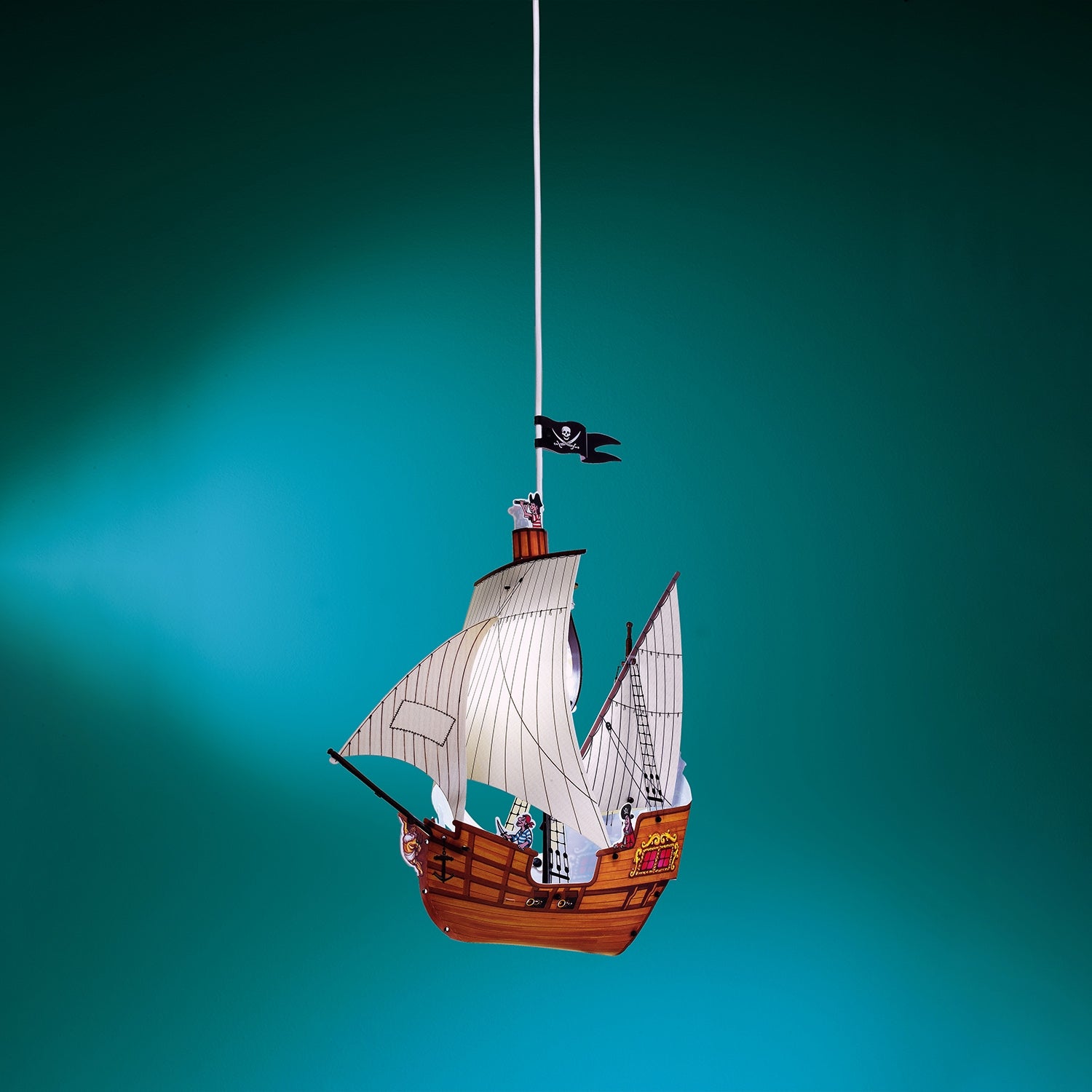 Sospensione Moderna Veliero Polilux ® Grafica Veliero Pirati 1 Luce E27