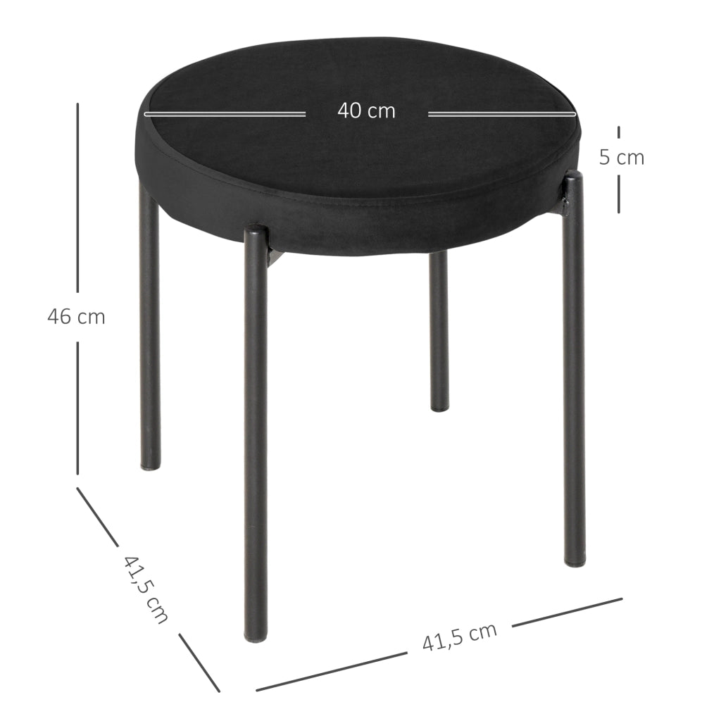 Sedia da pranzo ¨C zephmum ¨C nero 41.5x41.5x46 cm